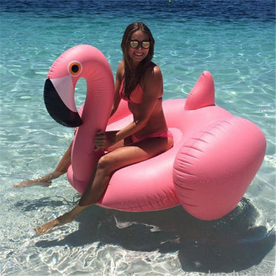 Giant Inflatable Pool Float-giant pink flamingo pool raft-The Exceptional Store