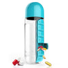 Pill Box Water Bottle-pills organizer vitamin supplement fitness water bottle-The Exceptional Store