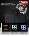 Electric Heated Winter Vest-usb rechargeable self heating jacket men women cold freezing-The Exceptional Store