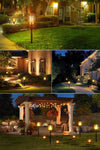 Solar Flickering Flame Tiki Torch-patio porch backyard light lantern-The Exceptional Store 