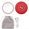 Compact LED Makeup Mirror Wireless Charger-women beauty makeup cosmetics makeup brushes lipstick eye shadow blush concealer foundation highlighter contour beautiful makeup mirror cosmetics mirror compact mirror wireless charger wireless phone charger-The Exceptional Store