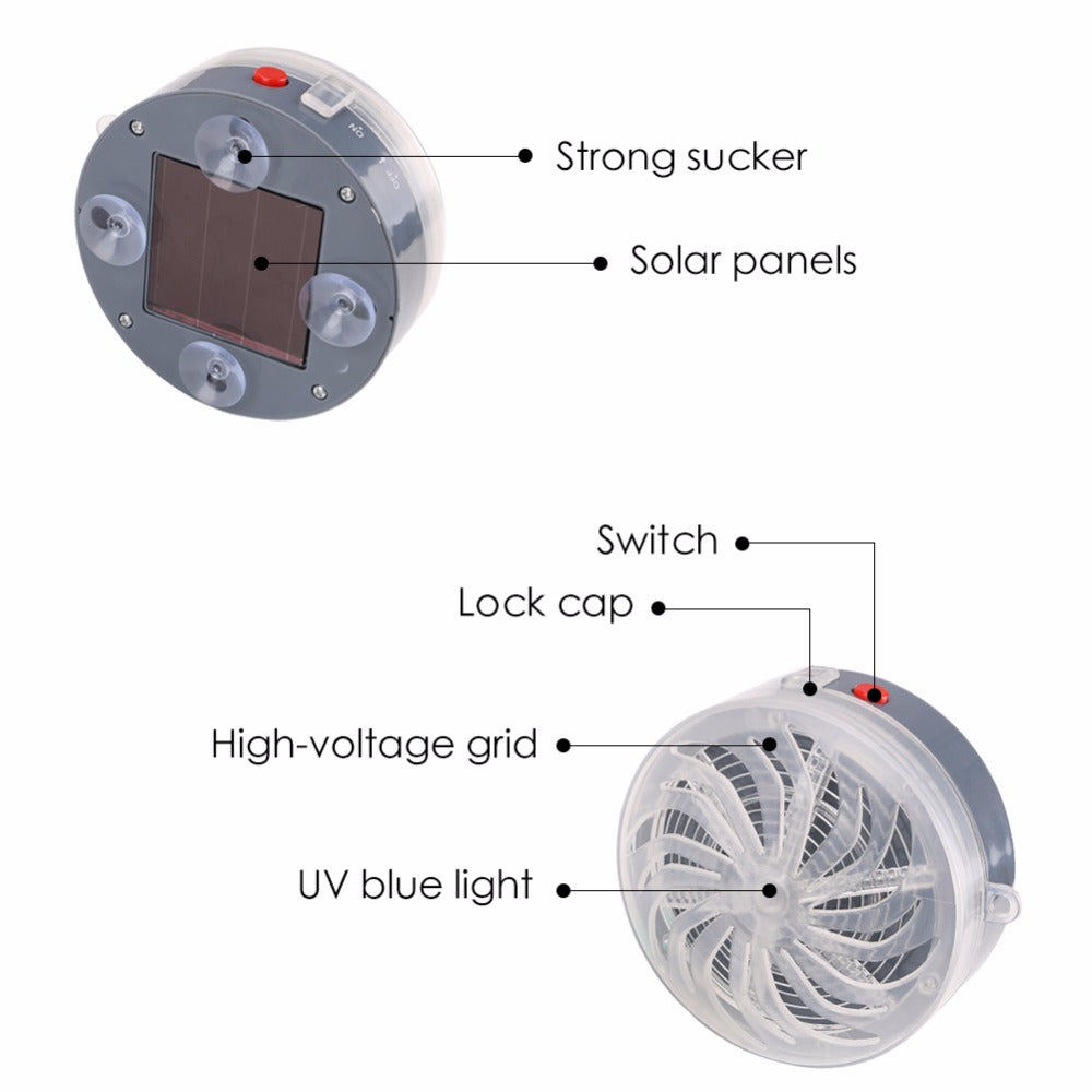 Solar Buzzkill Solar Zapper UV Bug Trap-buzzkill fly mosquito-The Exceptional Store