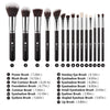 Cosmetics Professional Makeup Brush Set-15 piece makeup brush set with carrying case women beauty makeup cosmetics makeup brushes lipstick eye shadow blush concealer foundation highlighter contour beautiful-The Exceptional Store