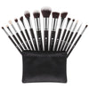 Cosmetics Professional Makeup Brush Set-15 piece makeup brush set with carrying case women beauty makeup cosmetics makeup brushes lipstick eye shadow blush concealer foundation highlighter contour beautiful-The Exceptional Store