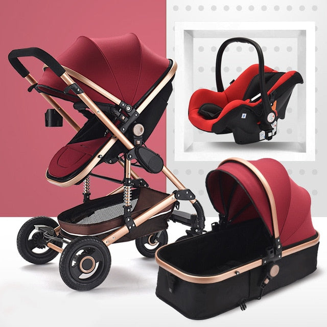 3 in 1 baby stroller 3 in 1 Baby Stroller, Baby Car Seat, Baby Carrier-The Exceptional Stor – The Exceptional Store