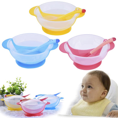 Suction Cup Baby Bowl-infant toddler babies learning feeding no spill dishes bpa free-The Exceptional Store 